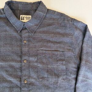 Marmot Shirt Mens Large Gray Fairfax Heathered Lightweight Flannel Button Up